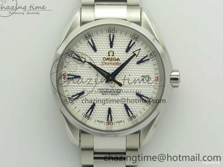 0121 Bright Aqua Terra Master Ryder Cup Edition VSF 1:1 Best Edition White Textured Dial on SS Bracelet A8500 Super Clone 8018